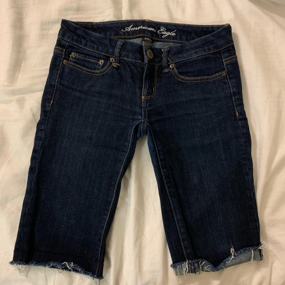Long denim shorts / early 2000s